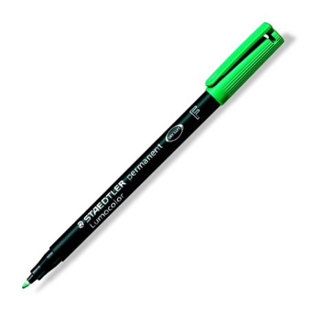 Permanentní popisovač, OHP, 0,6 mm, STAEDTLER "318 F", zelený