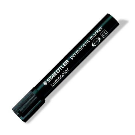 Permanentní popisovač, 2 mm, kuželový hrot, STAEDTLER "Lumocolor 352", černý
