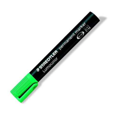 Permanentní popisovač, 2 mm, kuželový hrot, STAEDTLER "Lumocolor 352", zelený