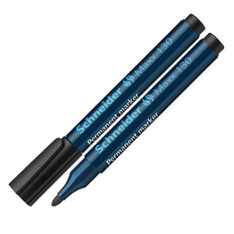 Permanentní popisovač SCHNEIDER "Maxx 130, 1-3 mm, kuželový hrot, černý