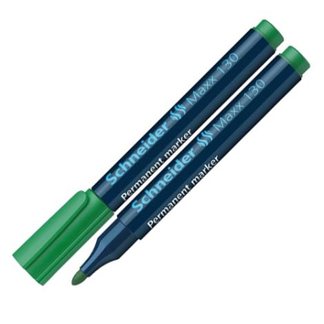 Permanentní popisovač SCHNEIDER "Maxx 130, 1-3 mm, kuželový hrot, zelený