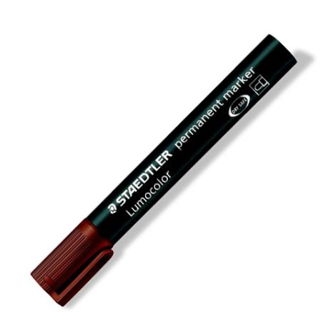 Permanentní popisovač, 2 mm, kuželový hrot, STAEDTLER "Lumocolor 352", hnědý