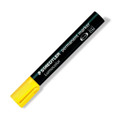 Permanentní popisovač, 2 mm, kuželový hrot, STAEDTLER "Lumocolor 352", žlutý