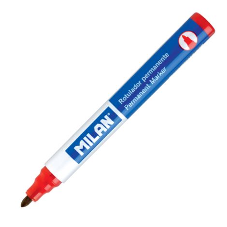 Popisovač MILAN Permanent Marker 4 mm, červený
