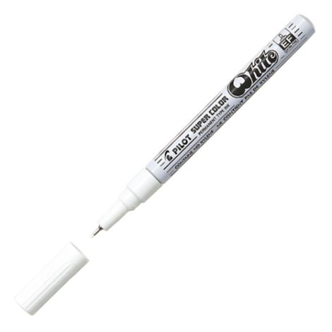 Permanentní popisovač PILOT Super Color extra tenký - bílý