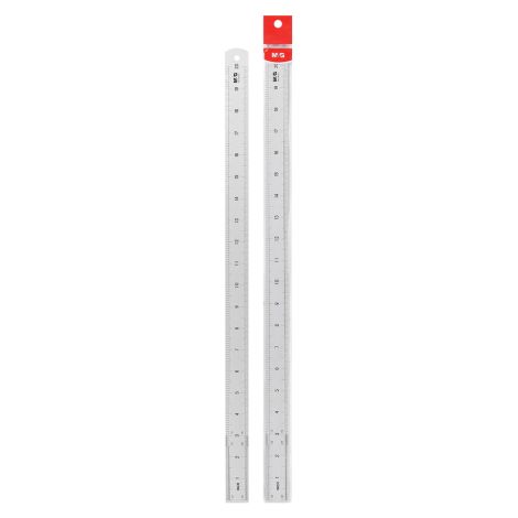 Pravítko M&G 50 cm, dvojitá stupnice, aluminium