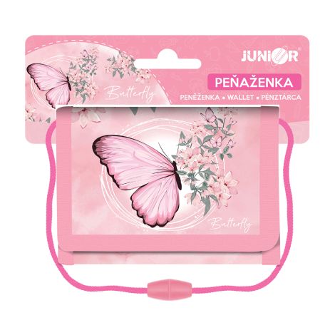 Dětská textilní peněženka JUNIOR S8 - Butterfly