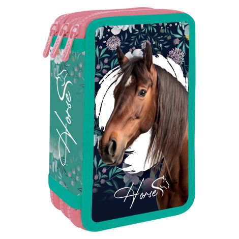 Penál plný - 3 patrový, 43 dílný JUNIOR S8 - Horse