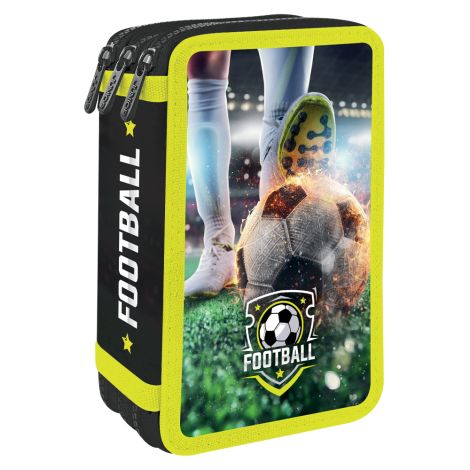 Penál plný - 3 patrový, 43 dílný JUNIOR S8 - Football