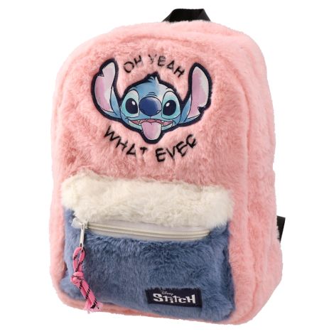 Dětský batoh plyšový - Stitch růžový