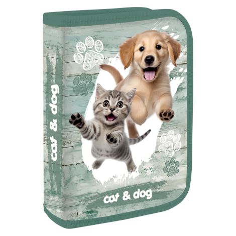 Penál plný - 1 patrový, 31 dílný JUNIOR S8 - Cat & Dog