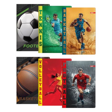 Sešit A4, linkovaný 444, 40 listový, Exclusive "Sport"