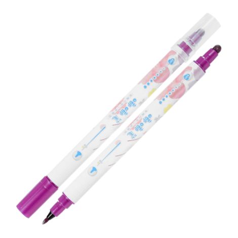 Oboustranný popisovač M&G v peru Sakura - Metallic, tmavě fialový