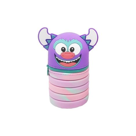 Pouzdro na pera 1-zipové Monster Purple