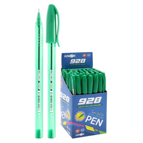 Pero kuličkové Semi-Gel 928 0,7 mm - zelená náplň