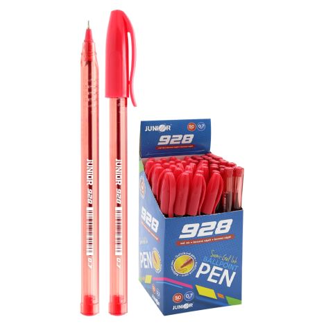 Pero kuličkové Semi-Gel 928 0,7 mm - červená náplň