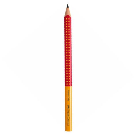 Grafitová tužka Faber-Castell Grip Jumbo / B oranžová/červená