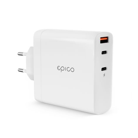 Epico 140W GaN sieťová nabíjačka - biela 9915101100142