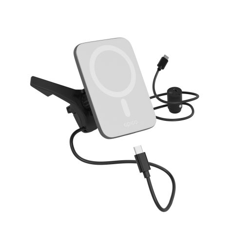 Epico Qi2 Mag+ ultra tenká autonabíjačka - biela 9915102100020