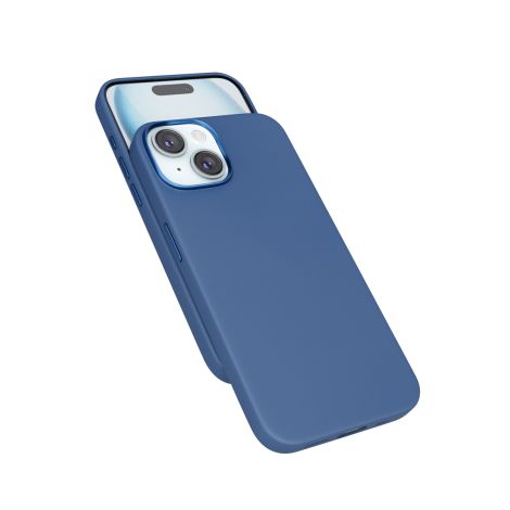 Epico Mag+ kožený kryt iPhone 15 Plus - modrá 81210131600001