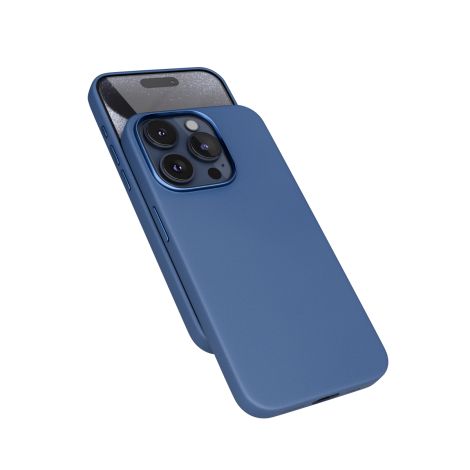 Epico Mag+ kožený kryt iPhone 15 Pro - modrá 81310131600001