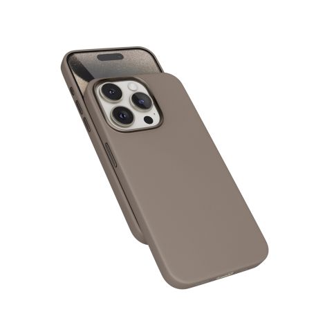 Epico Mag+ kožený kryt iPhone 15 Pro - piesková 81310131700001