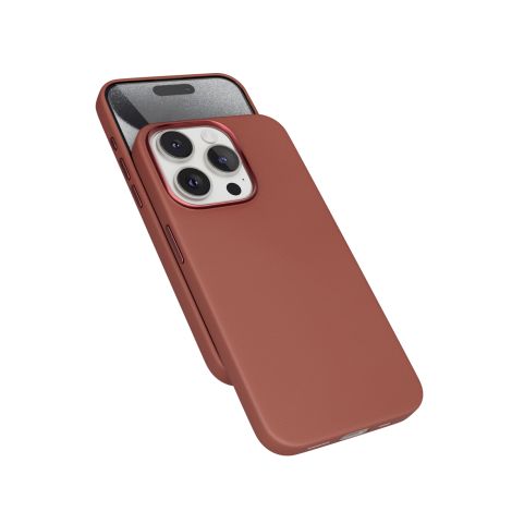 Epico Mag+ kožený kryt iPhone 15 Pro - hnedá 81310131700002