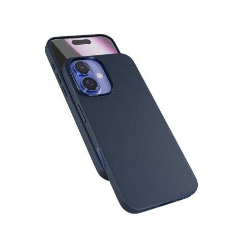 Epico Mag+ kožený kryt iPhone 16 Plus - modrá 90910131600001