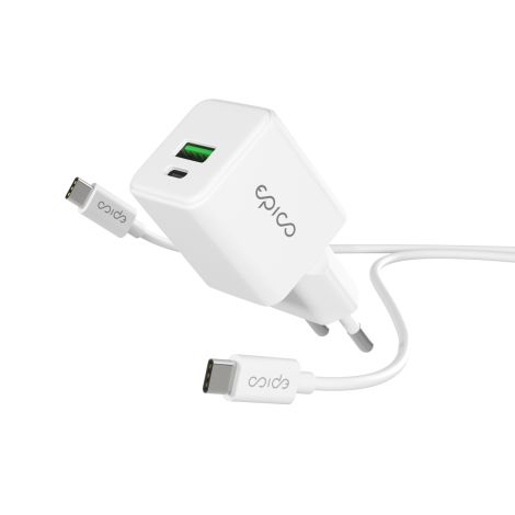 Epico GaN 20W adaptér EA20 s 1,2 m USB-C káblom 9915101100197