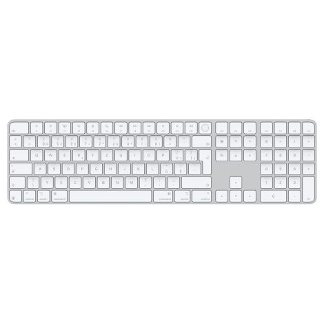 Apple Magic Keyboard Numeric Touch ID/Bezdrôtová Bluetooth/ CZ layout/Biela MXK73CZ/A