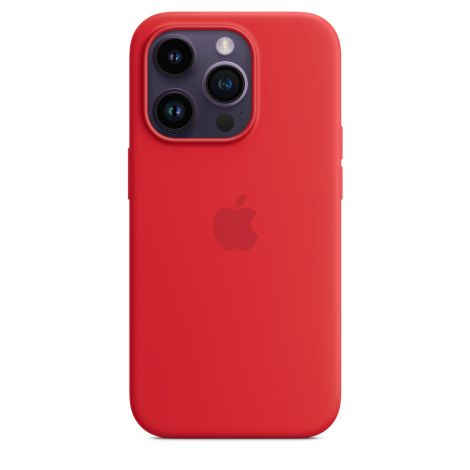 iPhone 14 Pro Silicone Case with MS - (PRODUCT)RED MPTG3ZM/A