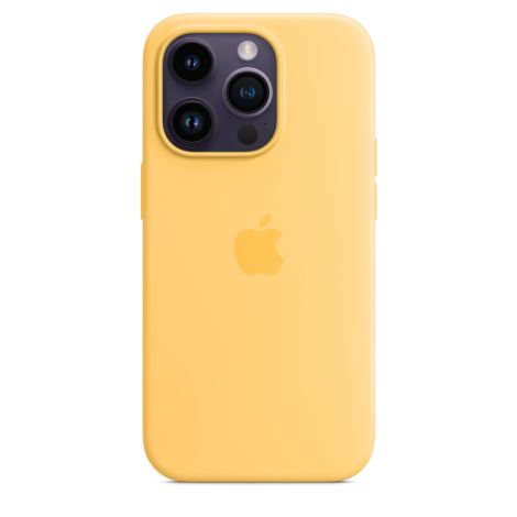 iPhone 14 Pro Max Silicone Case with MS - Sunglow MPU03ZM/A
