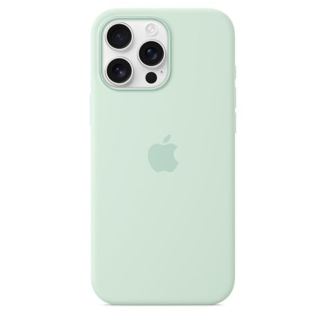 iPhone 16 Pro Max Silicone Case with MS-Aquamarine MDGY4ZM/A