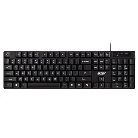 Acer AKW100/Drôtové USB-A/ CZ- SK layout/Čierna GP.KBD11.05R