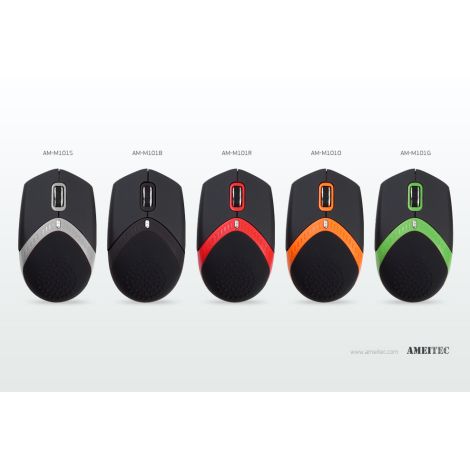AMEI Mouse AM-M101S ErgoMouse Silver 800/1600dpi AMEI AM-M101S