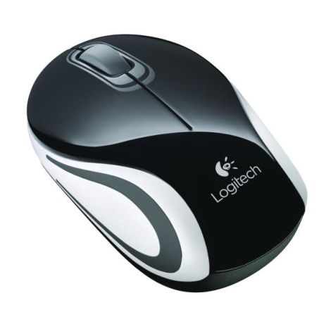 Logitech Mini M187/Cestovná/Optická/1 000 DPI/Bezdrôtová USB/Čierna 910-002731