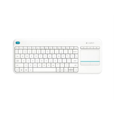 Logitech K400 plus/Bezdrátová USB/CZ-SK layout/Bílá 920-007152