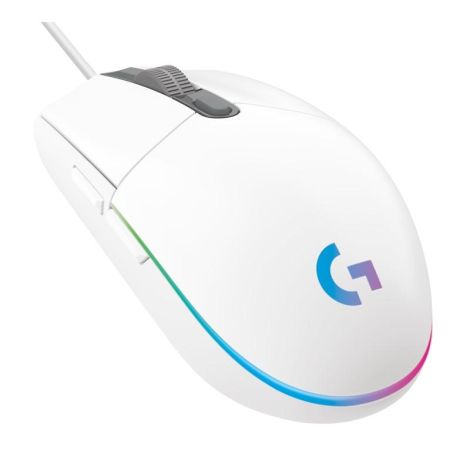 Logitech G102 Gen2/Herná/Optická/Pre pravákov/8 000 DPI/Drôtová USB/Biela 910-005824