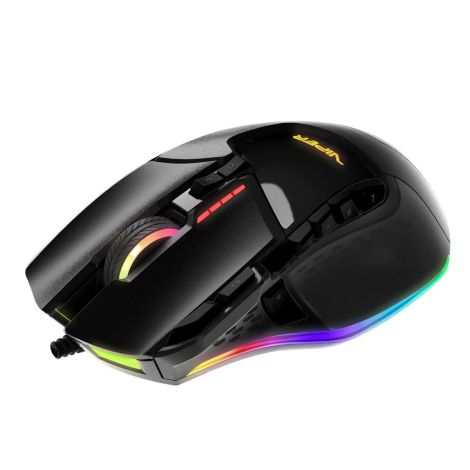 Patriot Viper RGB Black Edition/Herná/Laserová/Pre pravákov/6 000 DPI/Drôtová USB/Čierna PV570LUXWAK