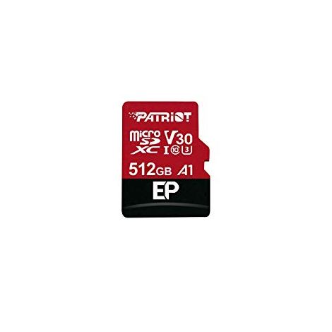 Patriot V30 A1/micro SDXC/512GB/UHS-I U3 / Class 10/+ Adaptér PEF512GEP31MCX