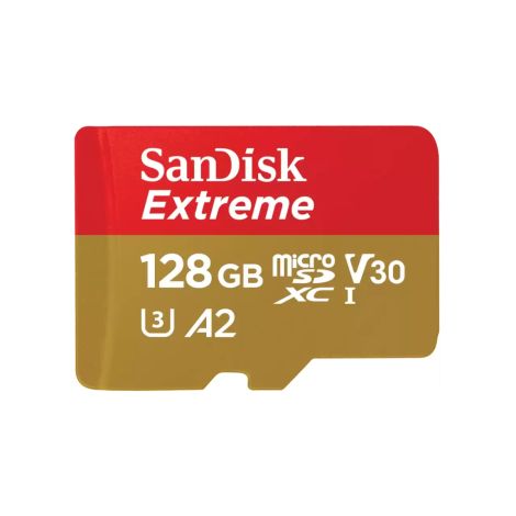SanDisk Extreme/micro SDXC/128GB/160MBps/UHS-I U3 / Class 10 SDSQXAA-128G-GN6GN