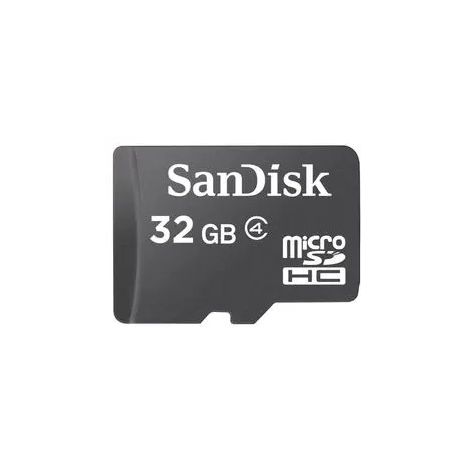 Sandisk/micro SDHC/32GB/Class 4/+ Adaptér/Čierna SDSDQM-032G-B35A