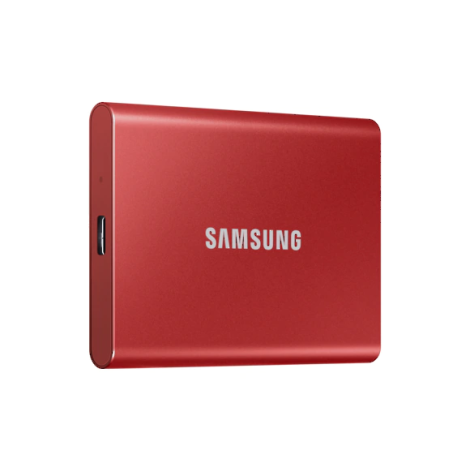 Samsung T7/2TB/SSD/Externý/2.5"/Červená/3R MU-PC2T0R/WW