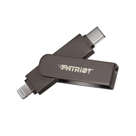 Patriot iLuxe Stick C MFi/512GB/USB 3.2/Lightning + USB-C/Čierna PI512GSKM30CL