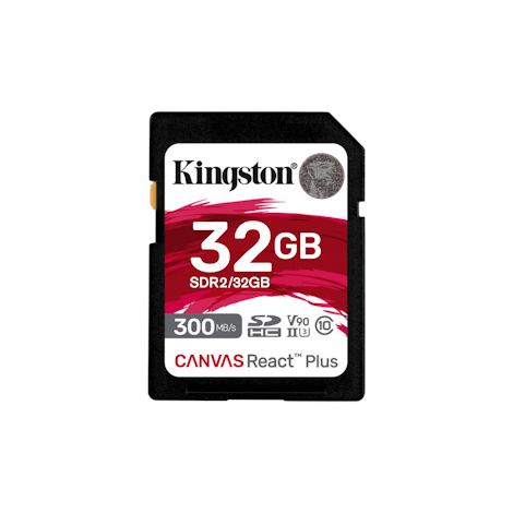Kingston Canvas React Plus/SDHC/32GB/UHS-II U3/Class 10 SDR2/32GB