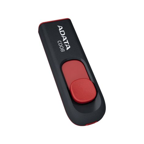 32GB USB ADATA C008 čierno/červená (potlač) AC008-32G-RKD