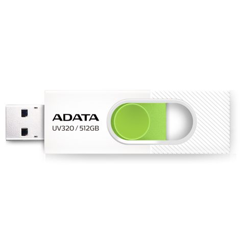 ADATA UV320/512GB/USB 3.2/USB-A/Biela AUV320-512G-RWHGN