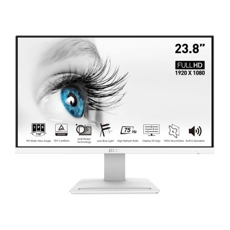 MSI Pro/MP243W/23,8"/IPS/FHD/75Hz/5ms/White/2R PRO MP243W