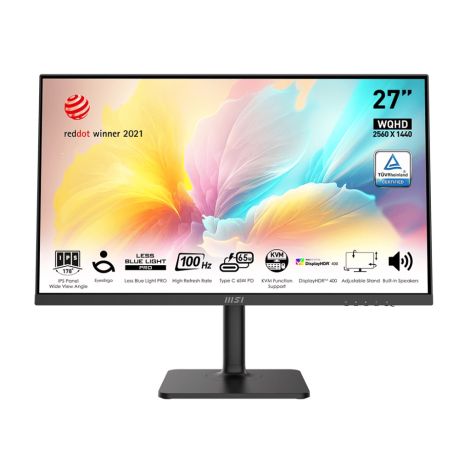 MSI Modern/MD272QXP/27"/IPS/QHD/100Hz/1ms/Black/3R Modern MD272QXP