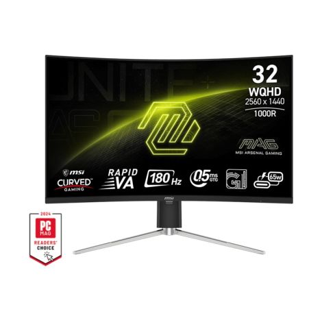 MSI MAG/325CQRF QD E2/31,5"/VA/QHD/180Hz/0,5ms/Black/2R MAG 325CQRF QD E2
